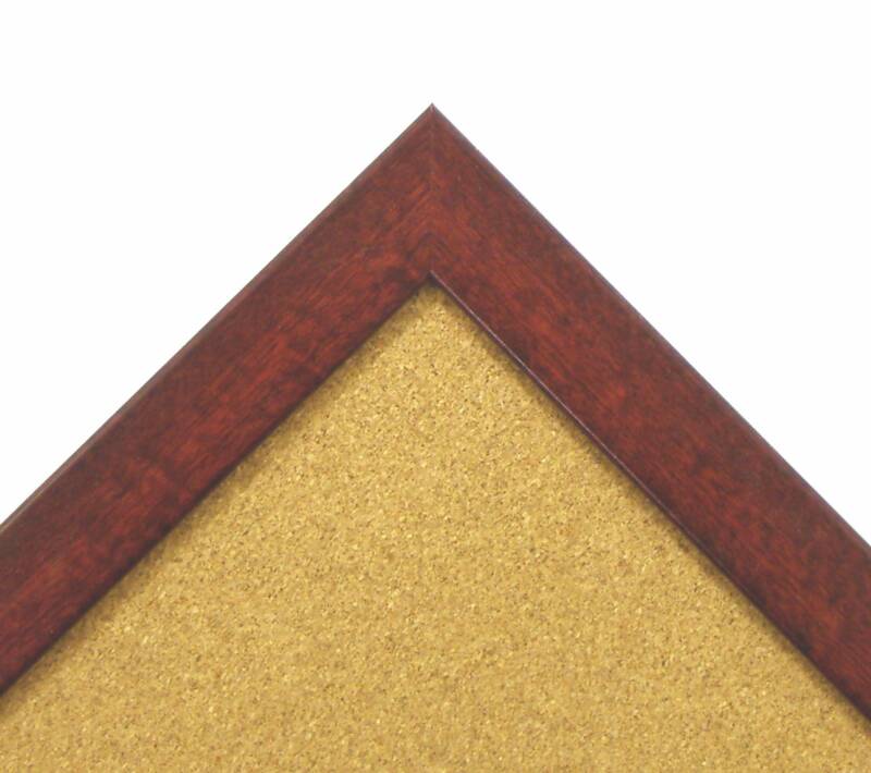 Cork board red mahogany